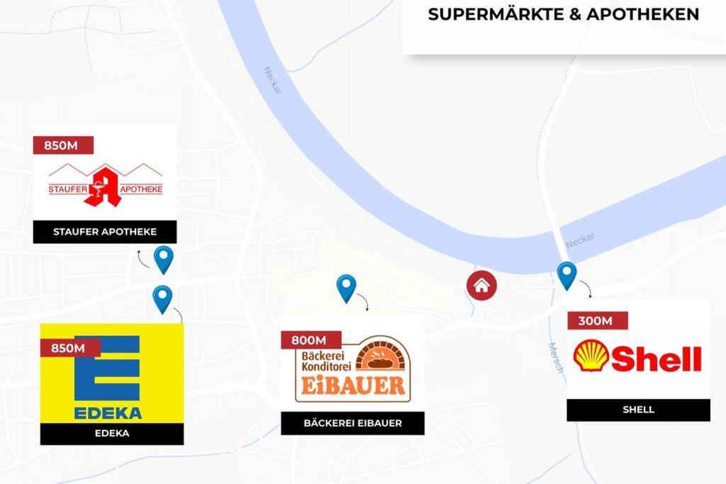 Charmante Wohnung Am Neckar Bad Wimpfen Esterno foto